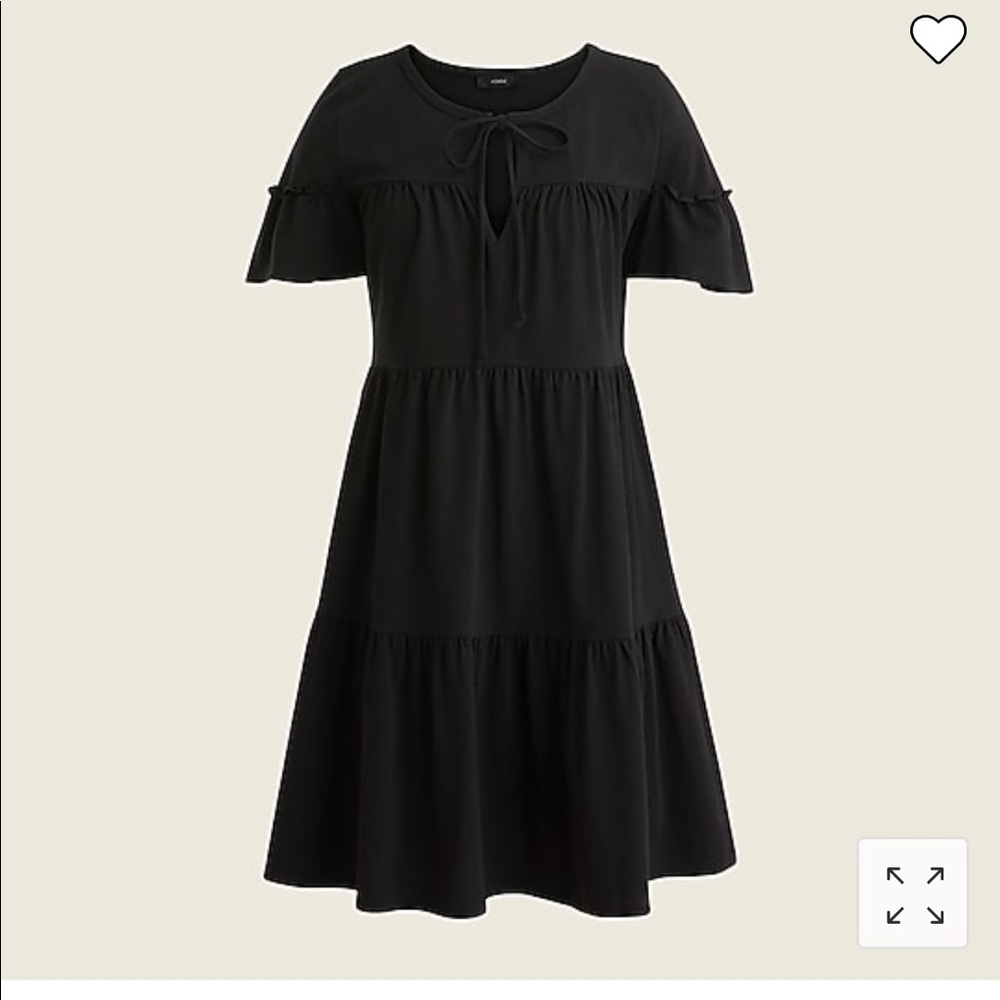 🖤JCrew Jersey Tiered Mini Dress
